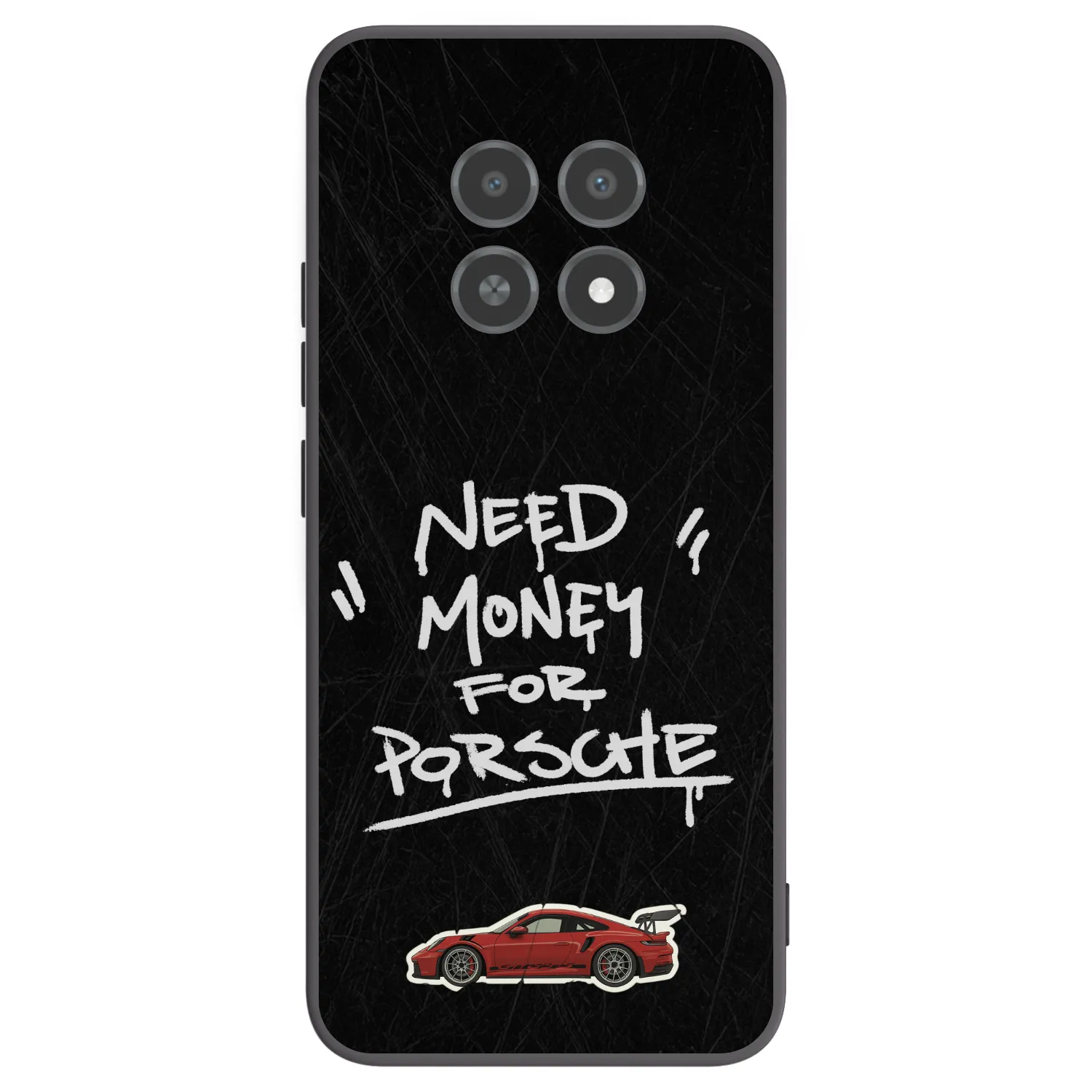 Picasee silikonowe czarne etui na Realme 12X - Dark Racer