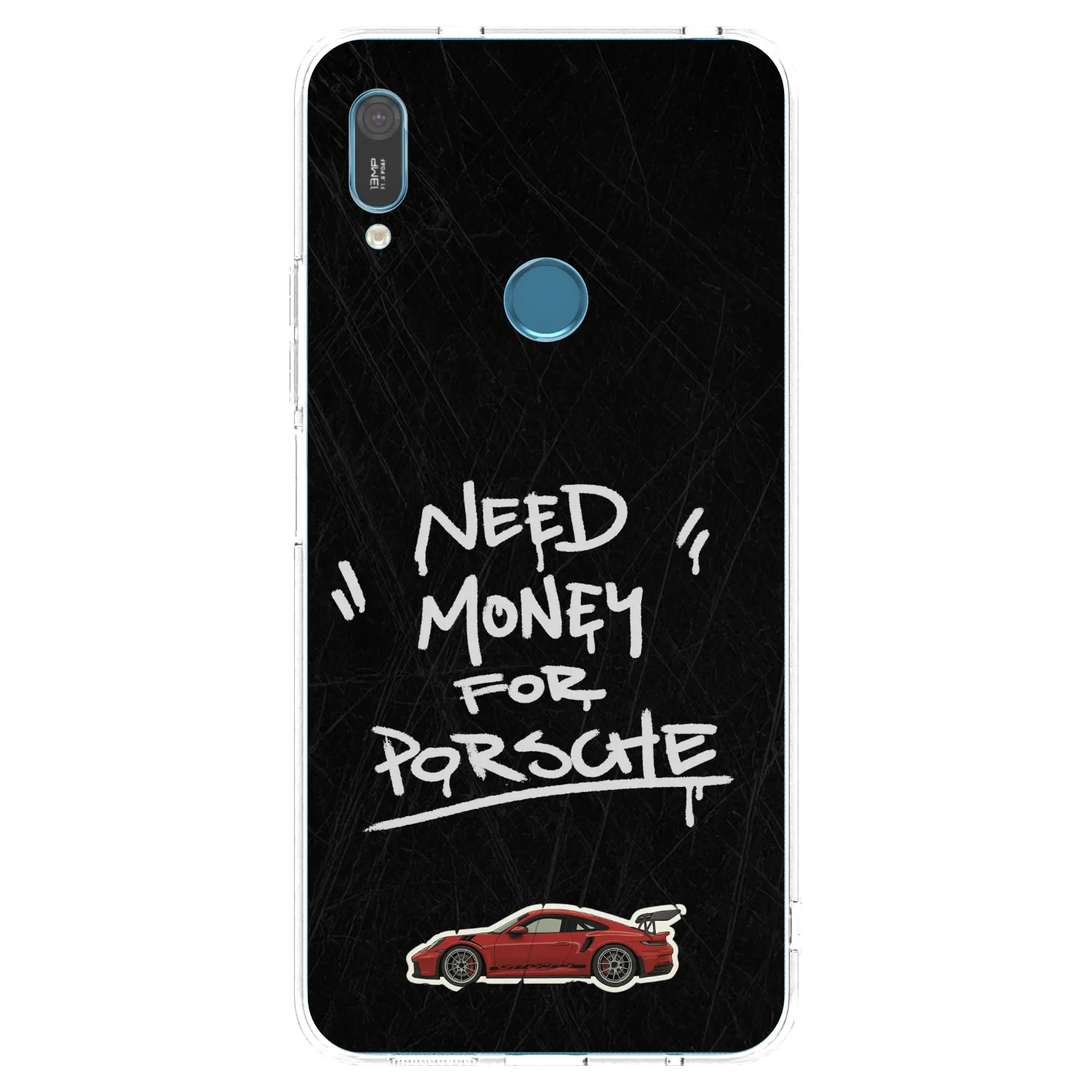 Picasee silikonowe przeźroczyste etui na Huawei Y6 2019 - Dark Racer