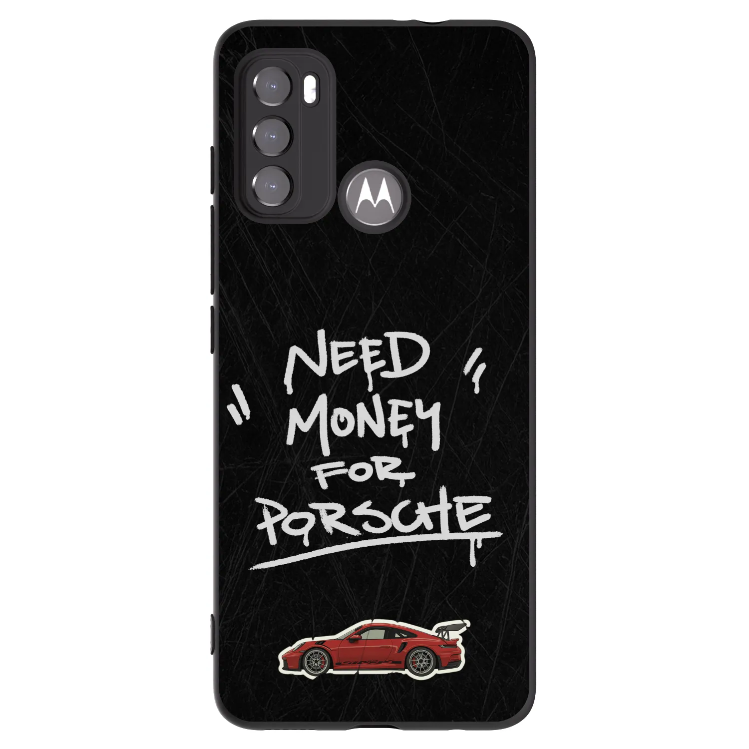 Picasee silikonowe czarne etui na Motorola Edge 60 5G - Dark Racer