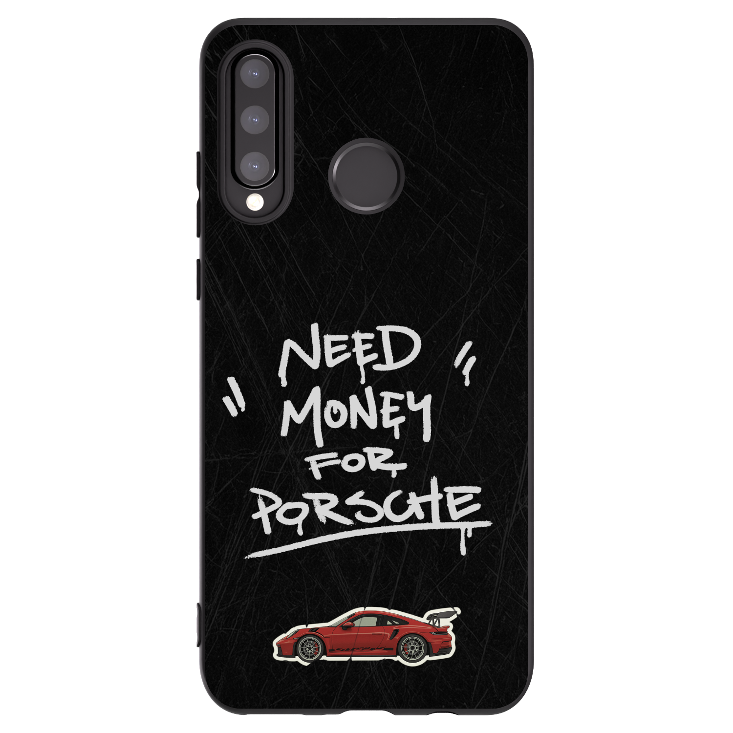 Picasee silikonowe czarne etui na Huawei P30 Lite - Dark Racer