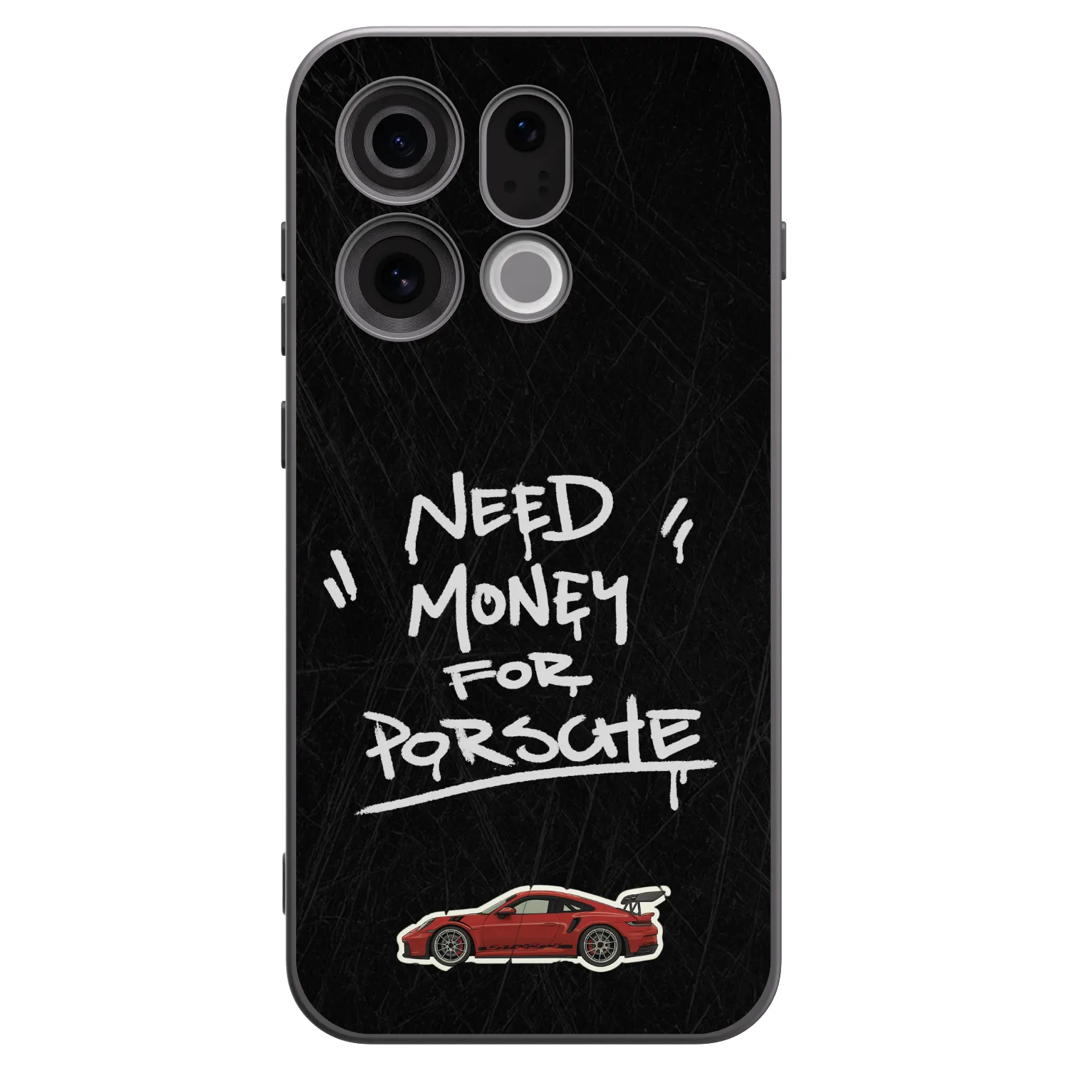 Picasee silikonowe czarne etui na OPPO Find X9 - Dark Racer