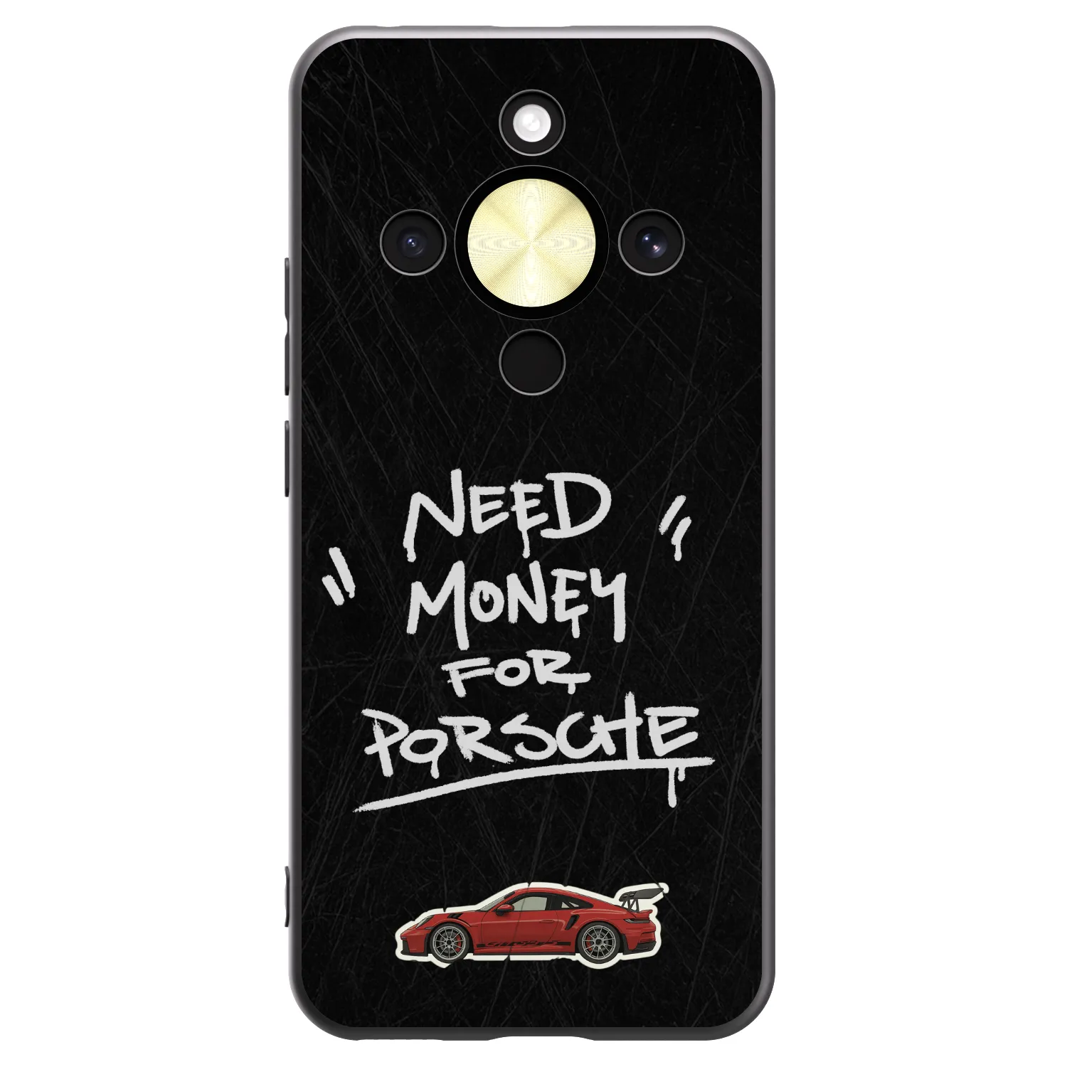 Picasee silikonowe czarne etui na Honor Magic8 Lite 5G - Dark Racer