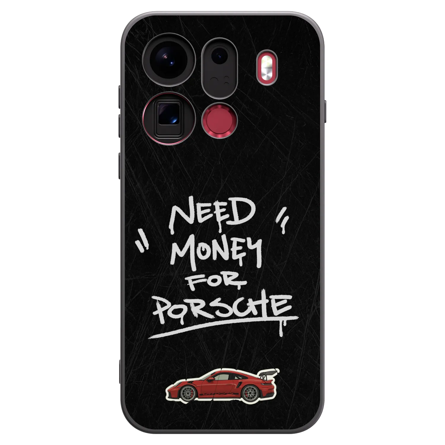 Picasee silikonowe czarne etui na OPPO Find X9 Pro - Dark Racer