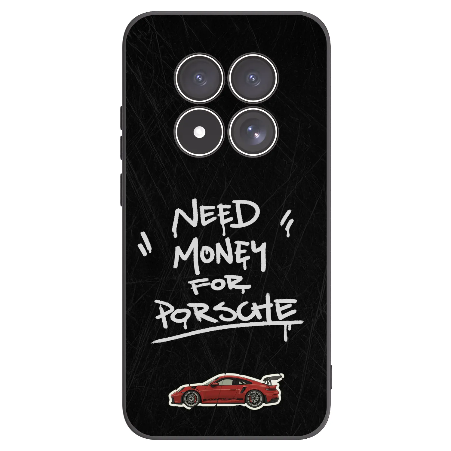 Picasee silikonowe czarne etui na Xiaomi Redmi Note 15 Pro 5G - Dark Racer