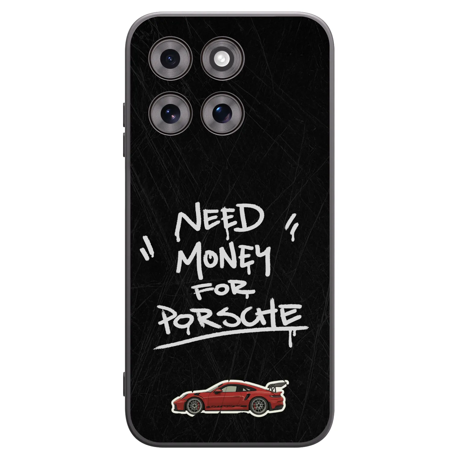 Picasee silikonowe czarne etui na Motorola Moto G77 - Dark Racer