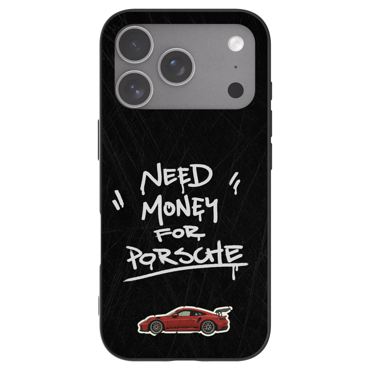 Picasee silikonowe czarne etui na Apple iPhone 18 Pro - Dark Racer