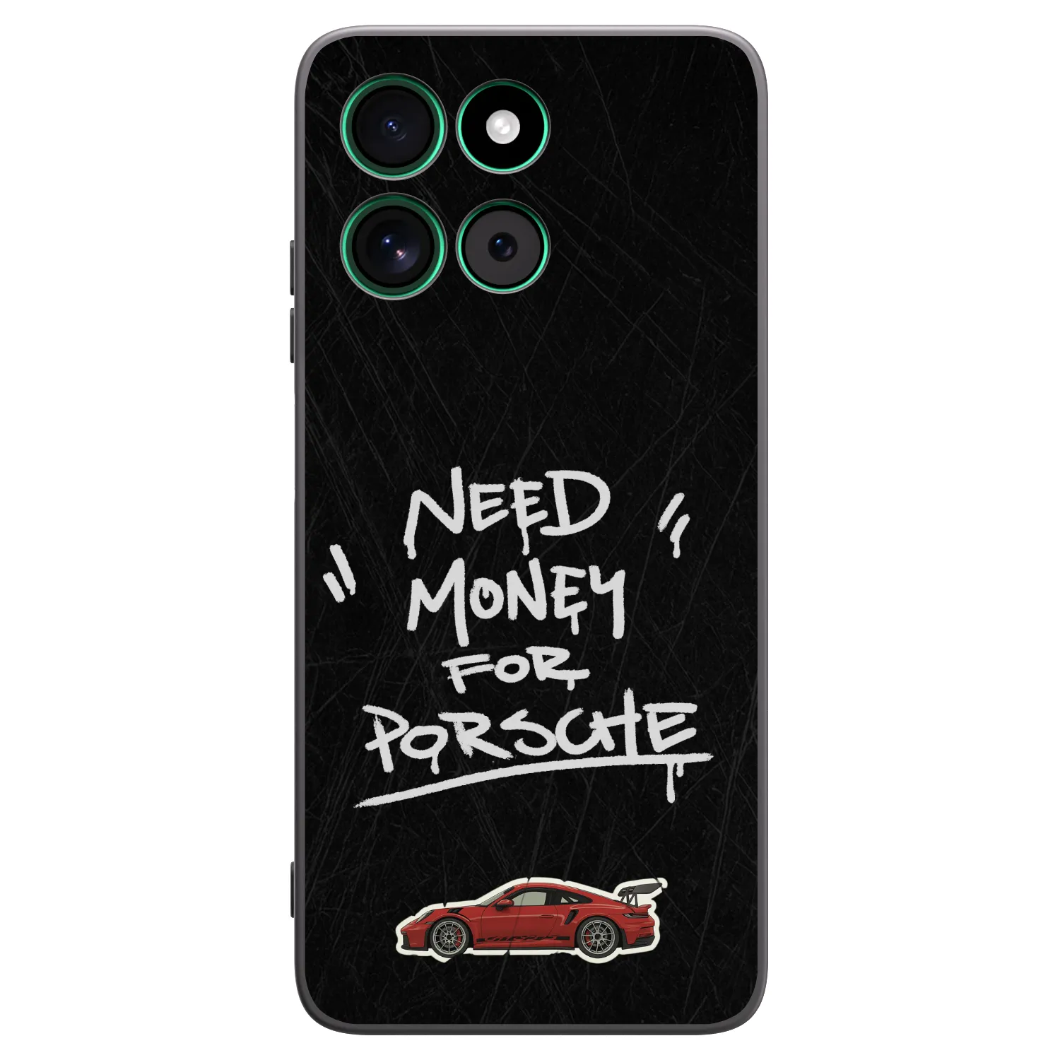 Picasee silikonowe czarne etui na Motorola Moto G57 Power - Dark Racer