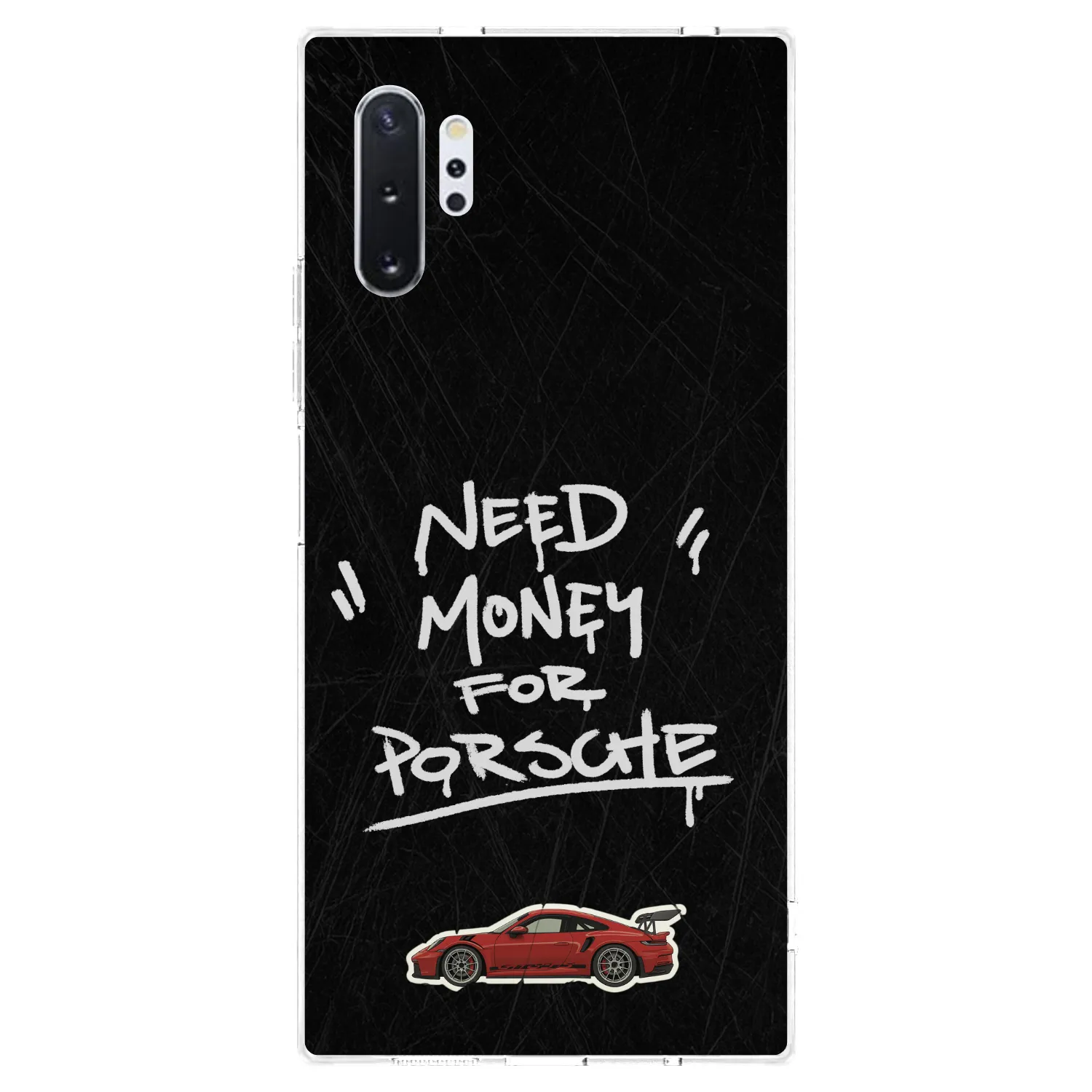 Picasee silikonowe przeźroczyste etui na Samsung Galaxy Note 10+ N975F - Dark Racer