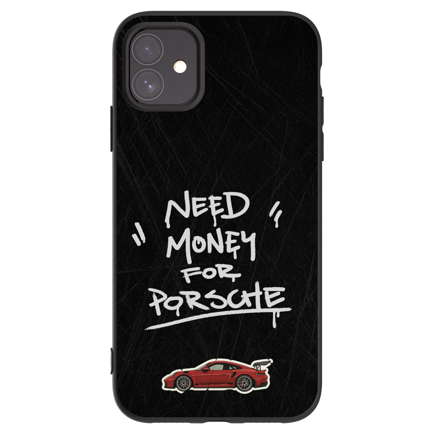 Picasee silikonowe czarne etui na Apple iPhone 11 - Dark Racer
