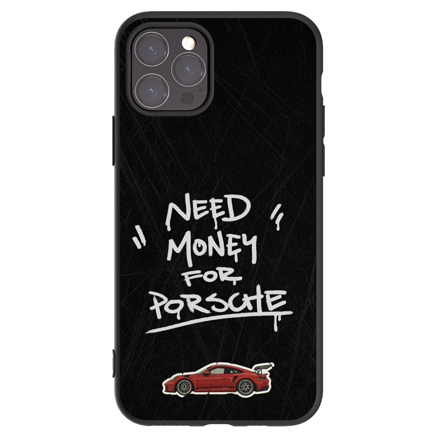 Picasee silikonowe czarne etui na Apple iPhone 11 Pro - Dark Racer
