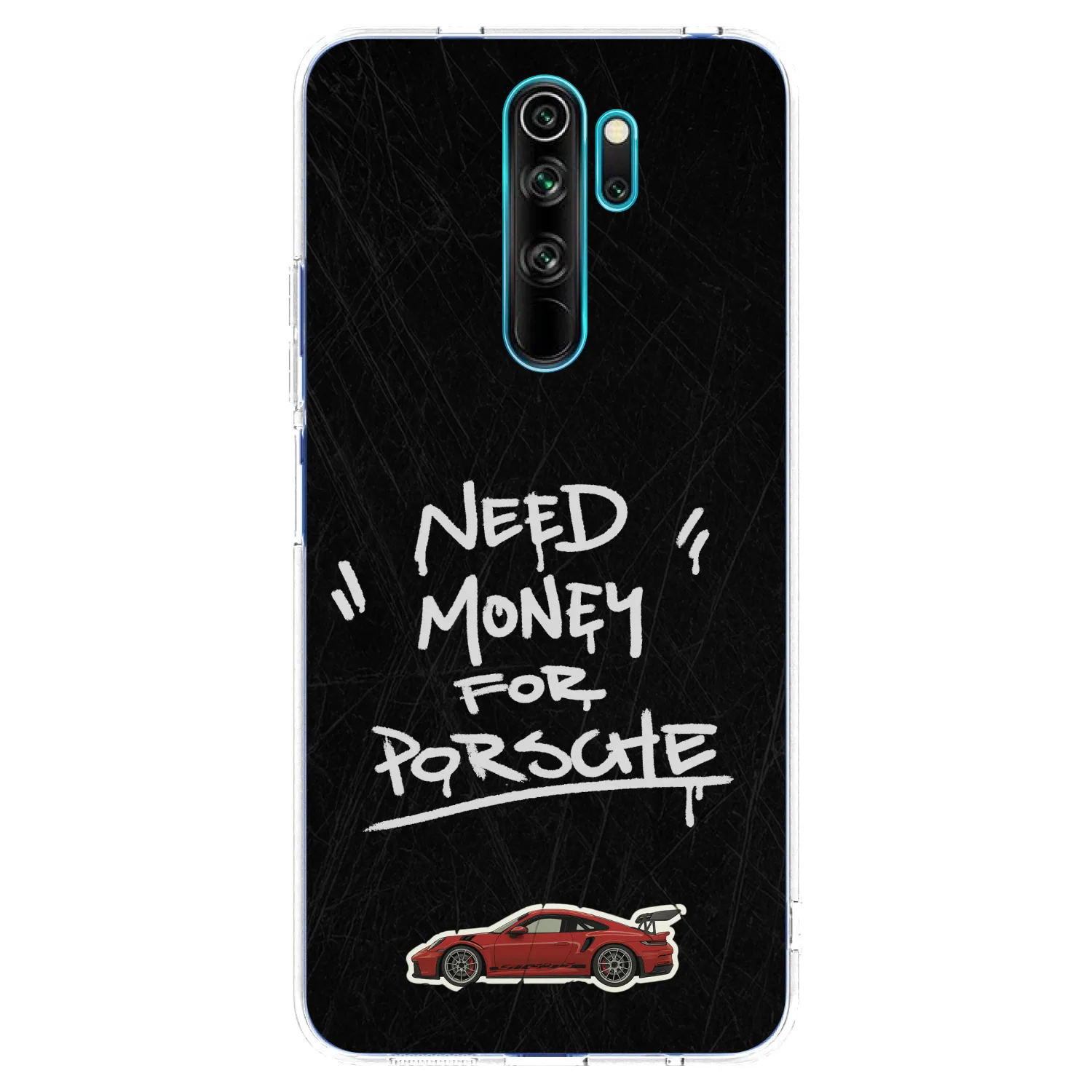 Picasee silikonowe przeźroczyste etui na Xiaomi Redmi Note 8 Pro - Dark Racer