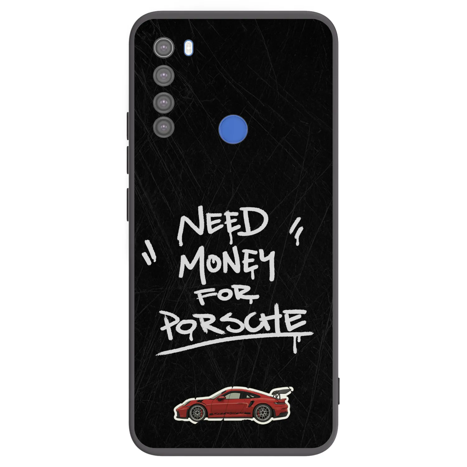 Picasee silikonowe czarne etui na Xiaomi Redmi Note 8T - Dark Racer