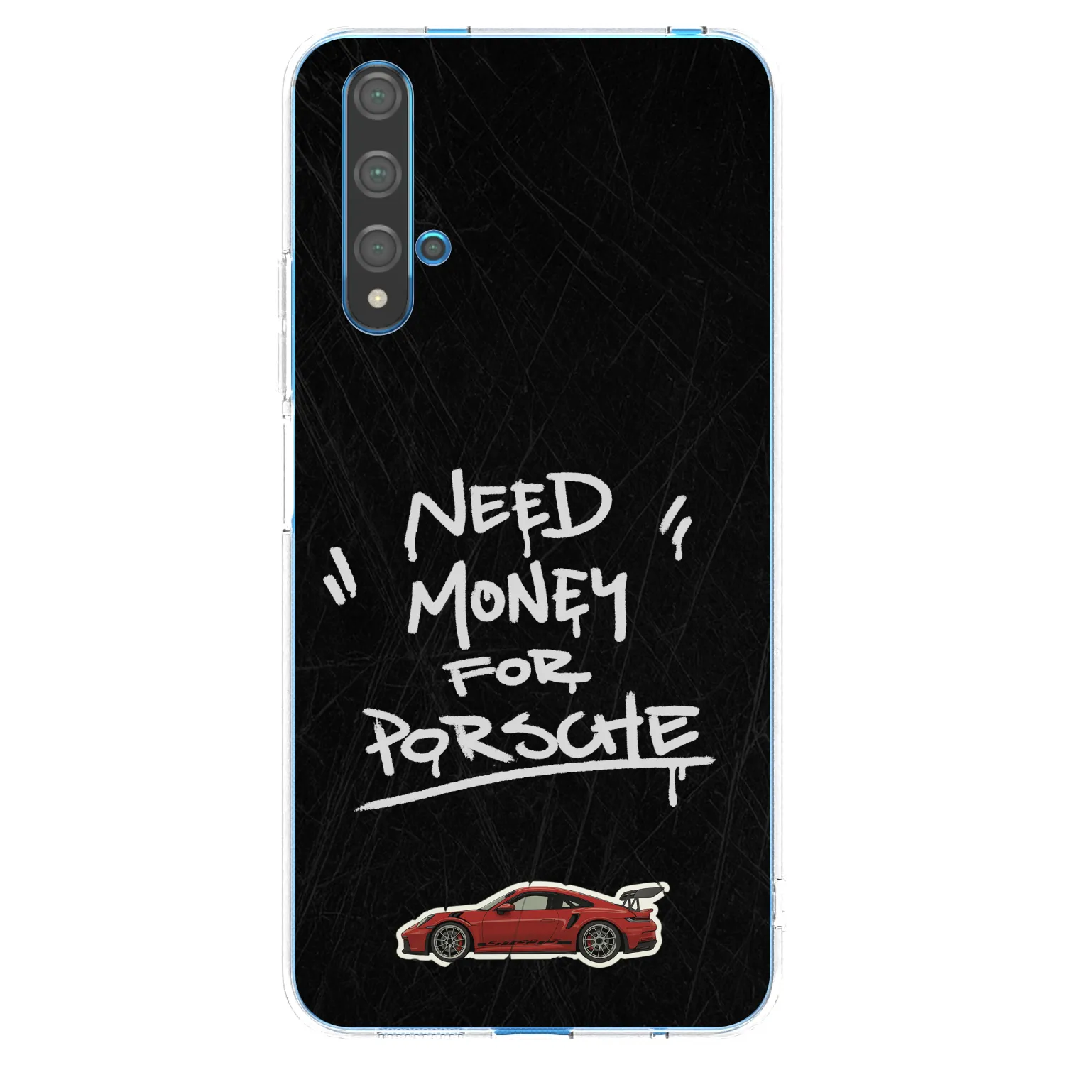Picasee silikonowe przeźroczyste etui na Huawei Nova 5T - Dark Racer