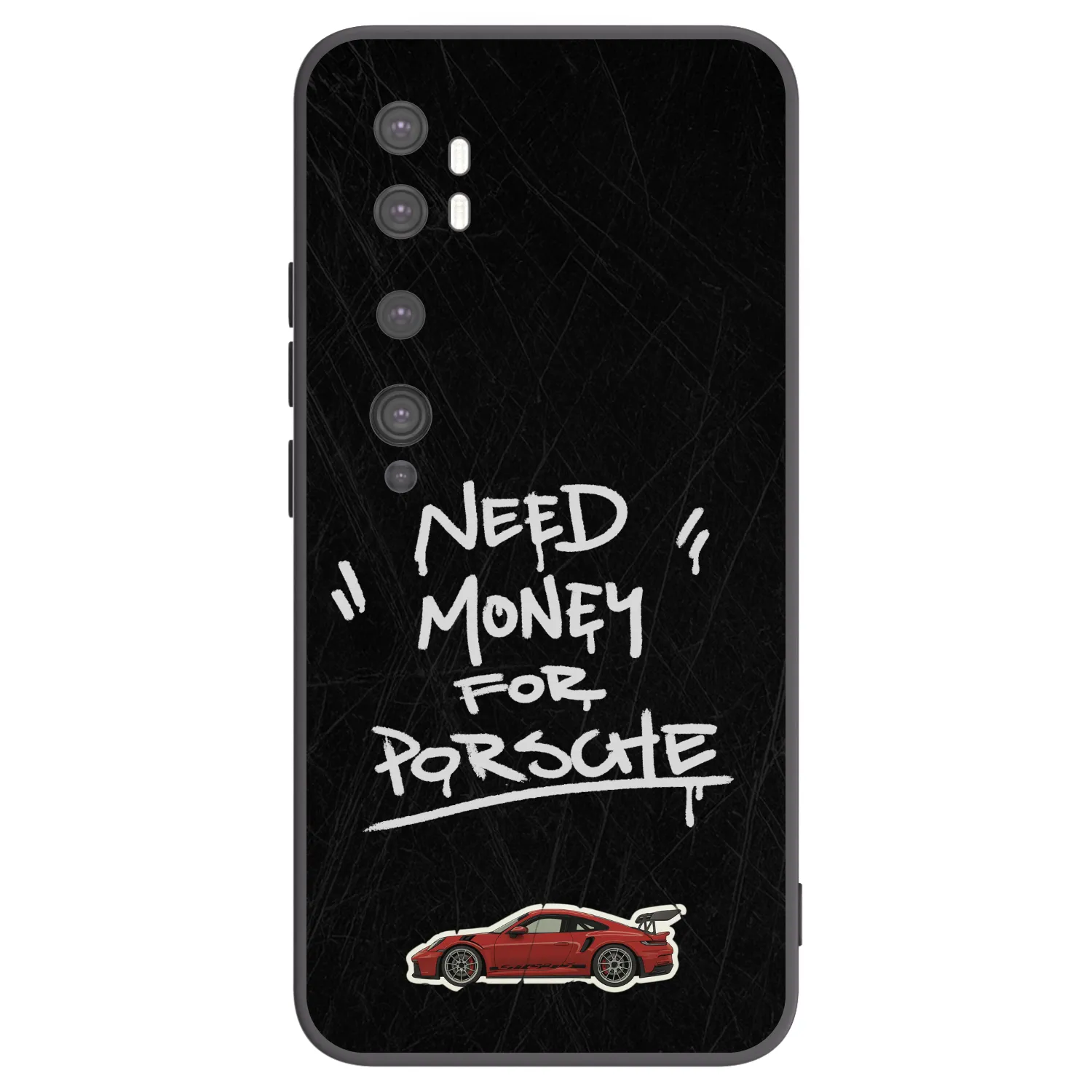Picasee silikonowe czarne etui na Xiaomi Mi Note 10 (Pro) - Dark Racer