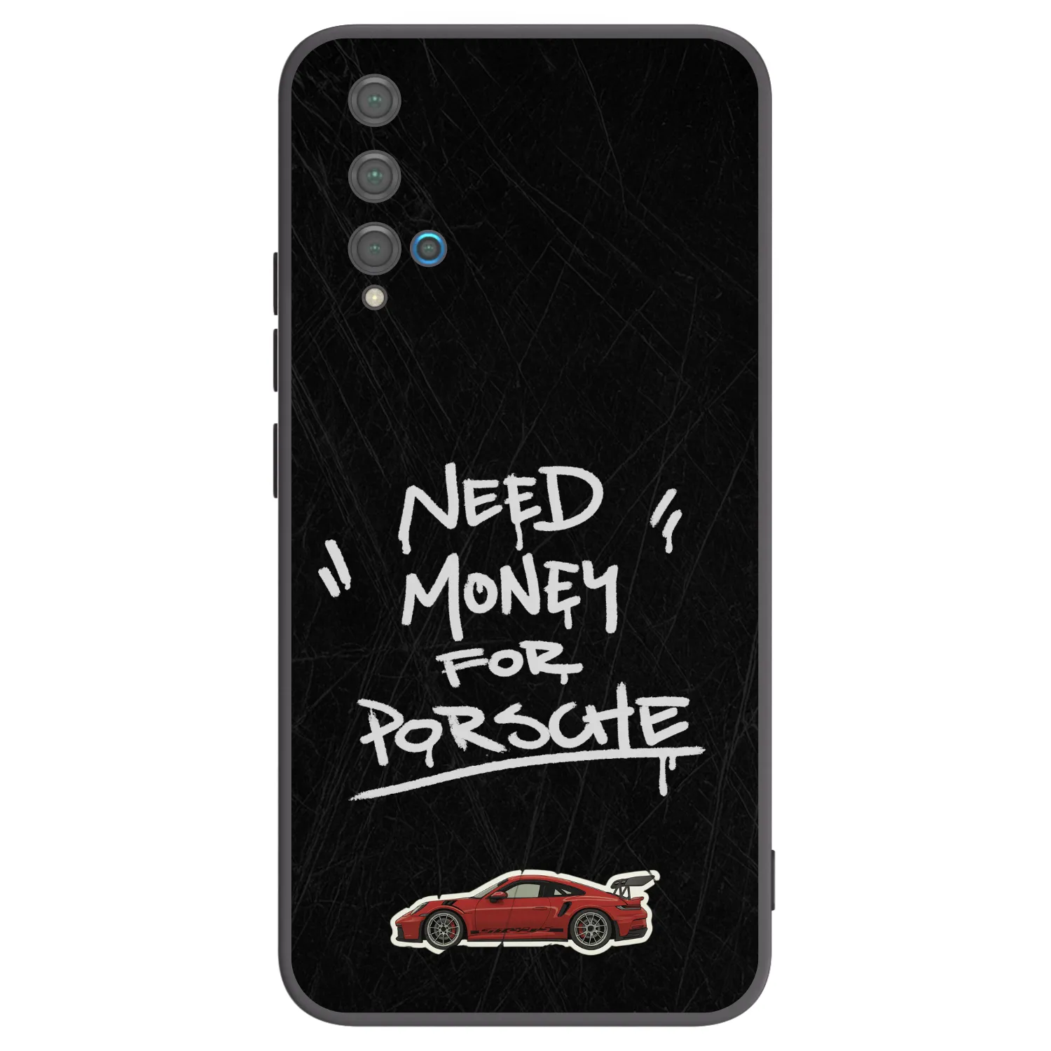 Picasee silikonowe czarne etui na Huawei Nova 5T - Dark Racer