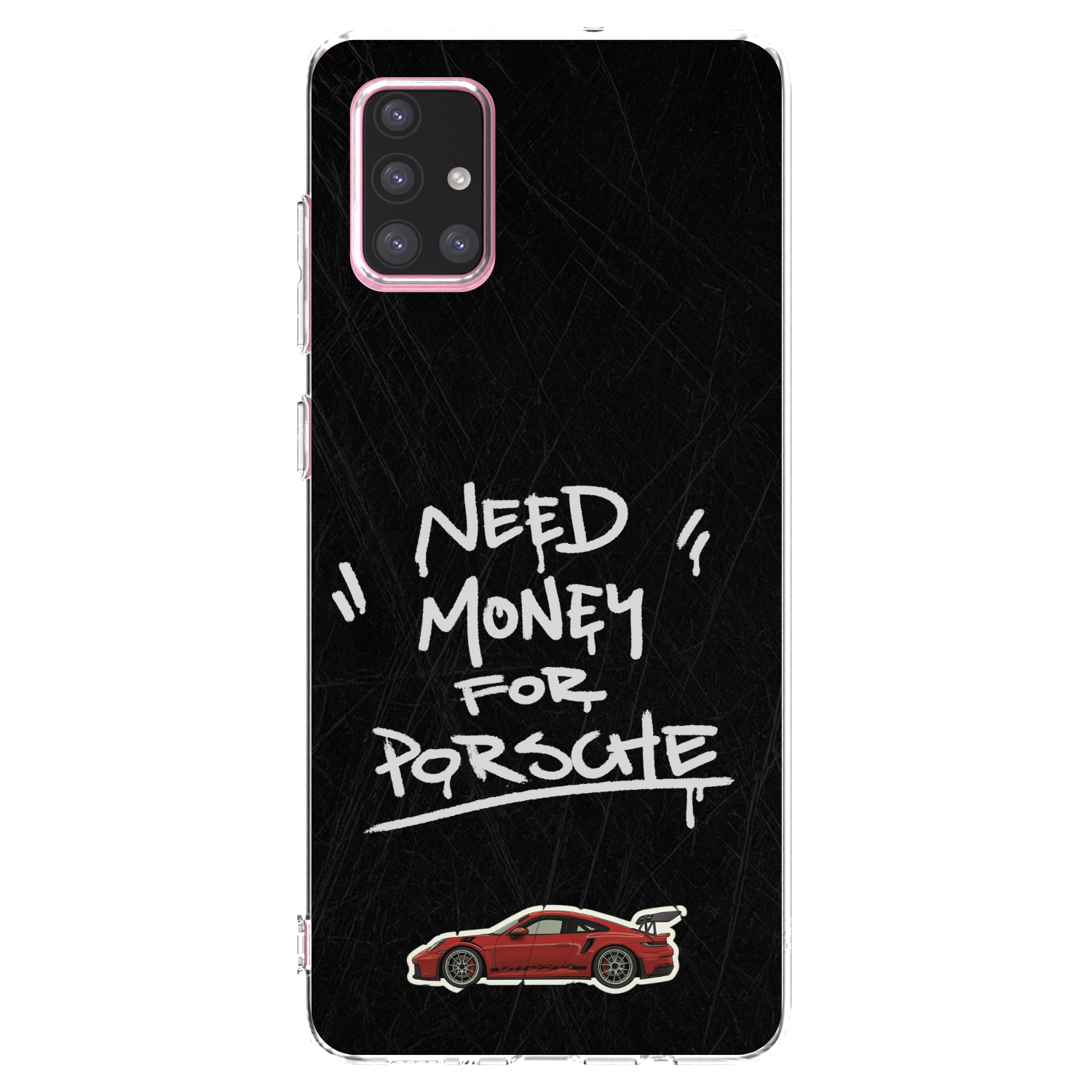 Picasee silikonowe przeźroczyste etui na Samsung Galaxy A71 A715F - Dark Racer