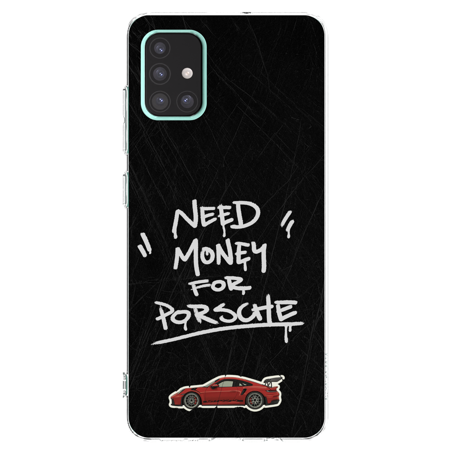 Picasee silikonowe przeźroczyste etui na Samsung Galaxy A51 A515F - Dark Racer