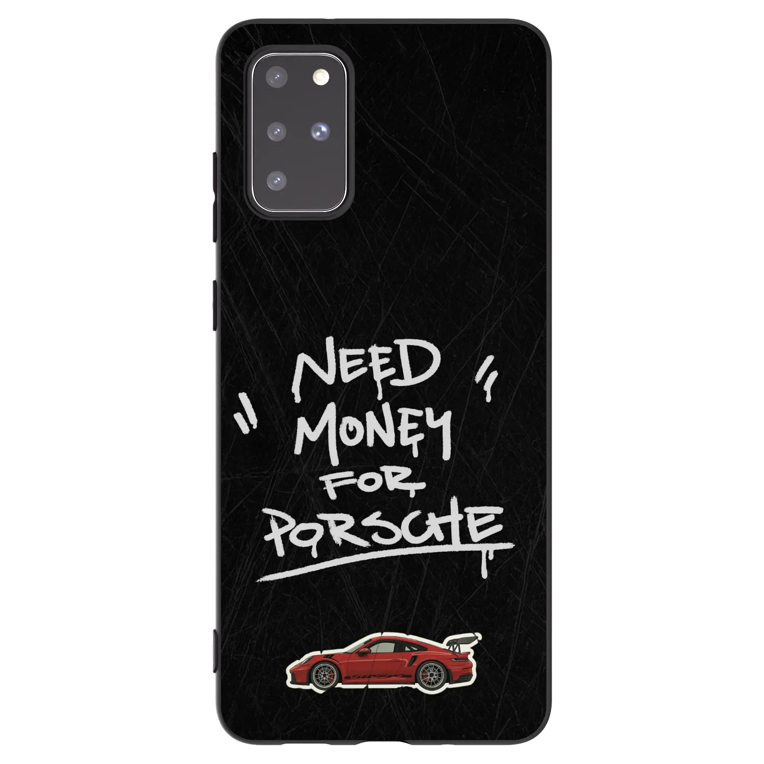 Picasee silikonowe czarne etui na Samsung Galaxy S20+ G985F - Dark Racer