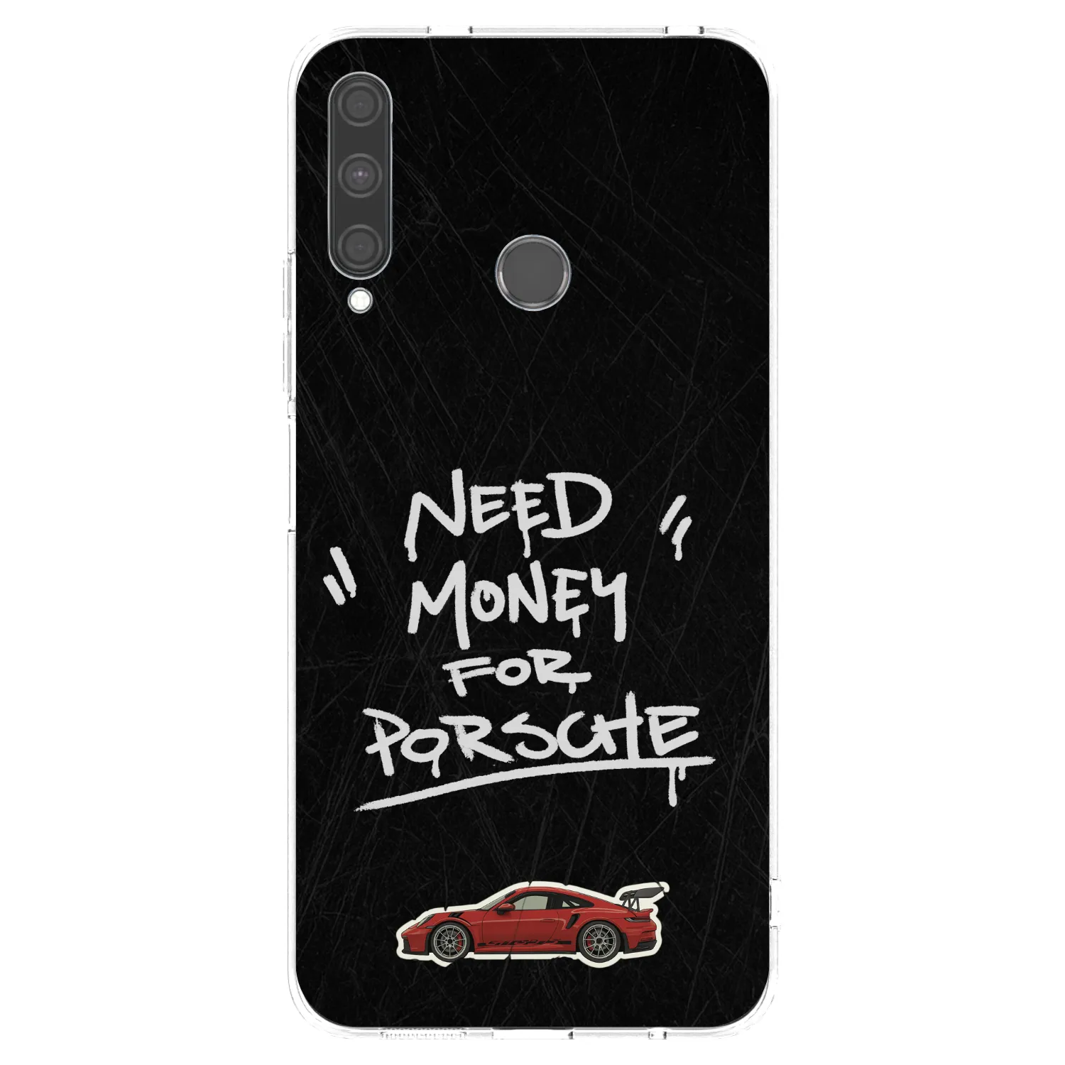 Picasee silikonowe przeźroczyste etui na Huawei P40 Lite E - Dark Racer