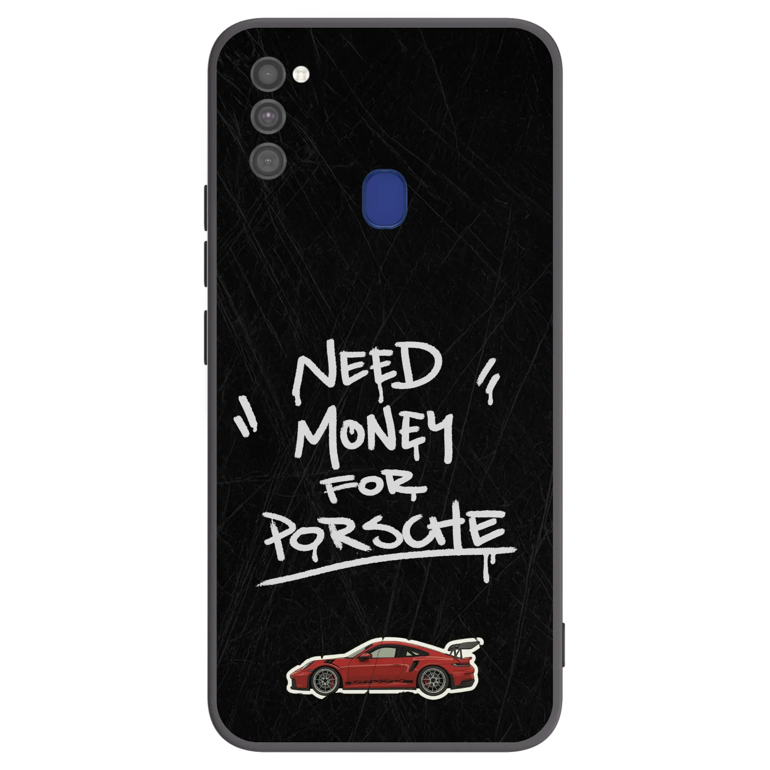 Picasee silikonowe czarne etui na Samsung Galaxy M21 M215F - Dark Racer