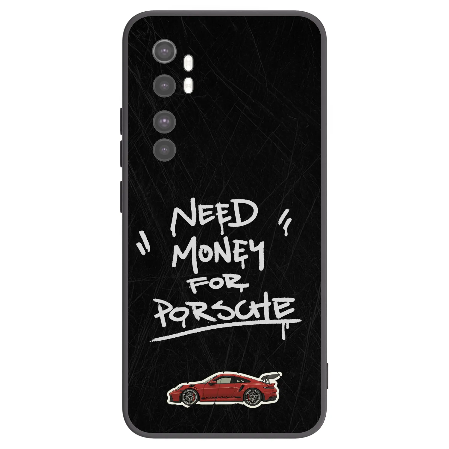 Picasee silikonowe czarne etui na Xiaomi Mi Note 10 Lite - Dark Racer