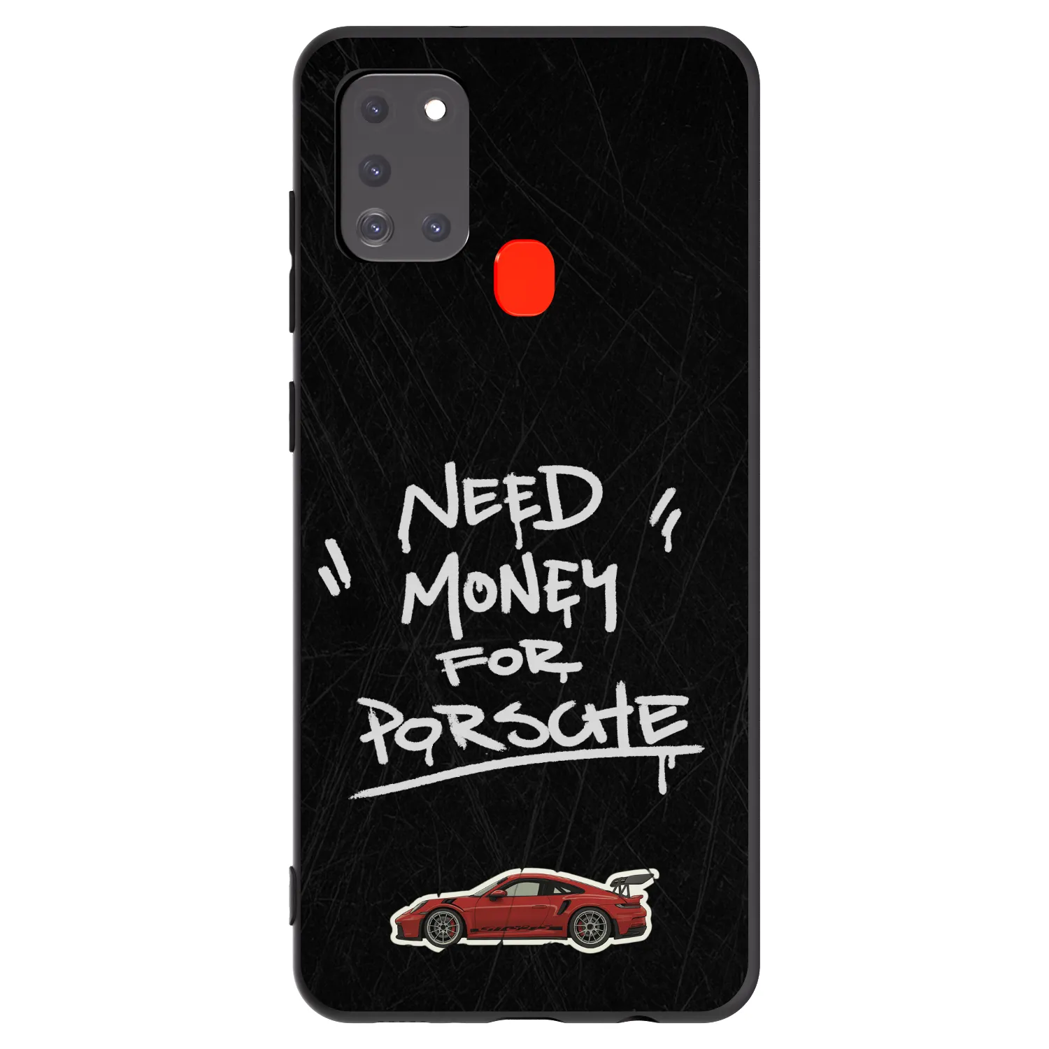 Picasee silikonowe czarne etui na Samsung Galaxy A21s - Dark Racer