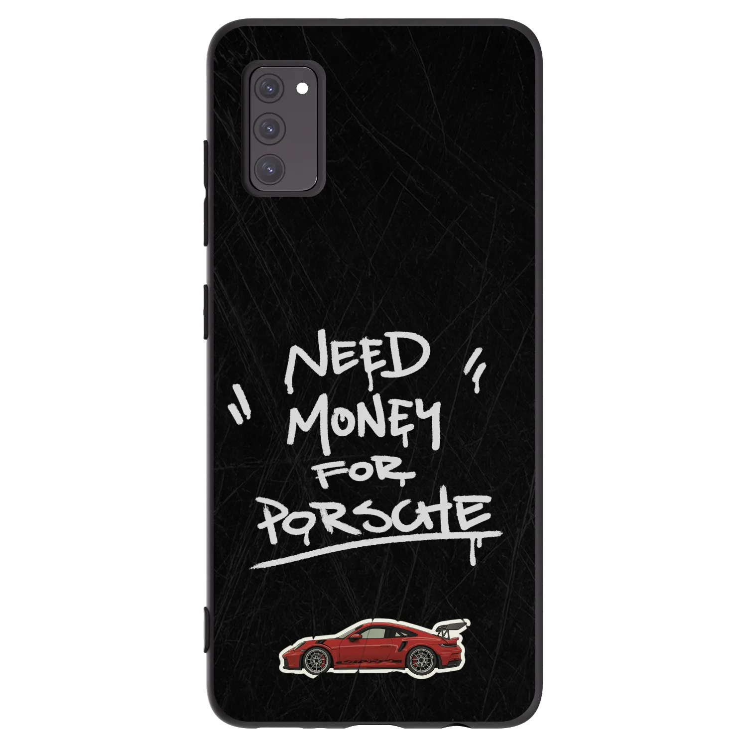 Picasee silikonowe czarne etui na Samsung Galaxy A41 A415F - Dark Racer