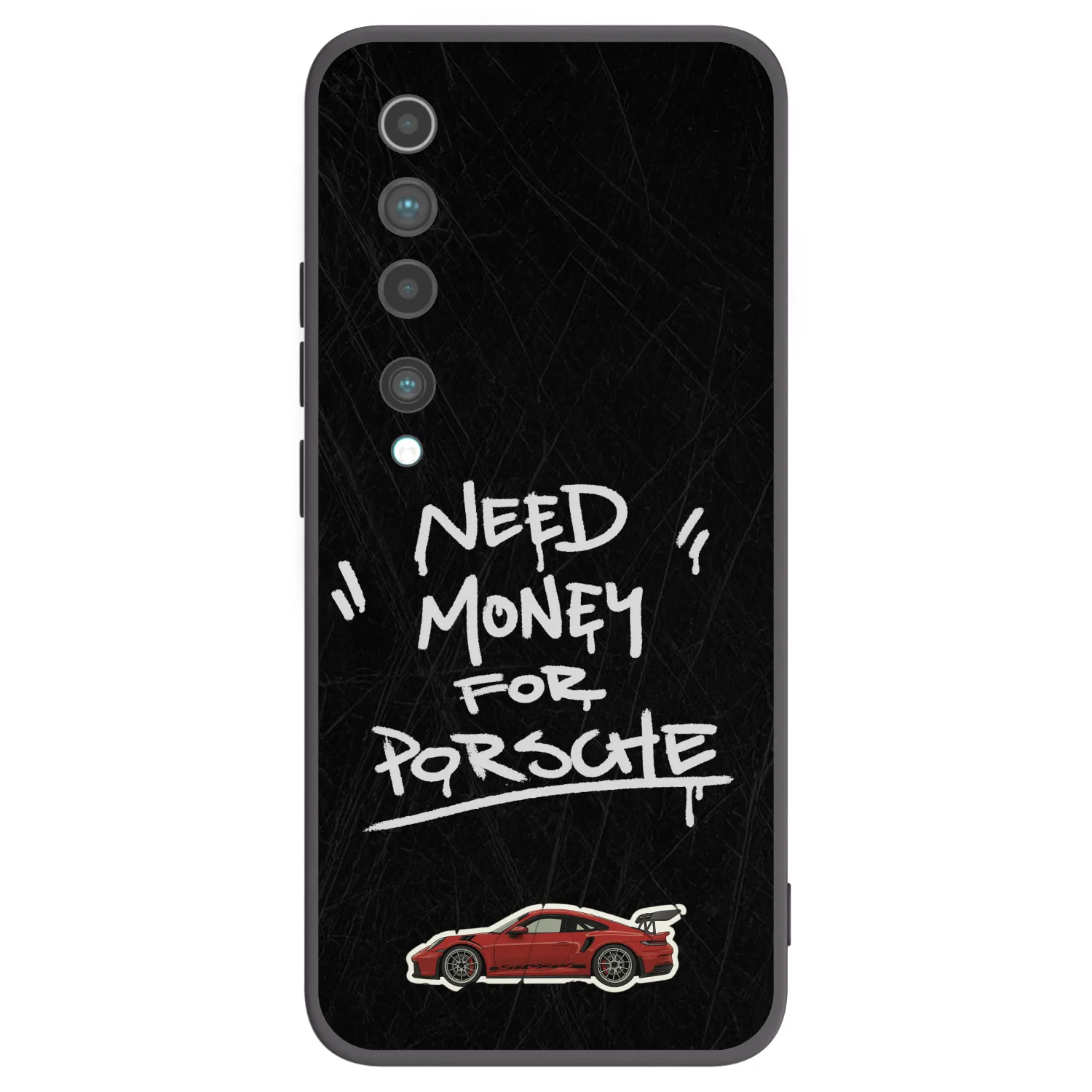 Picasee silikonowe czarne etui na Xiaomi Mi 10 - Dark Racer