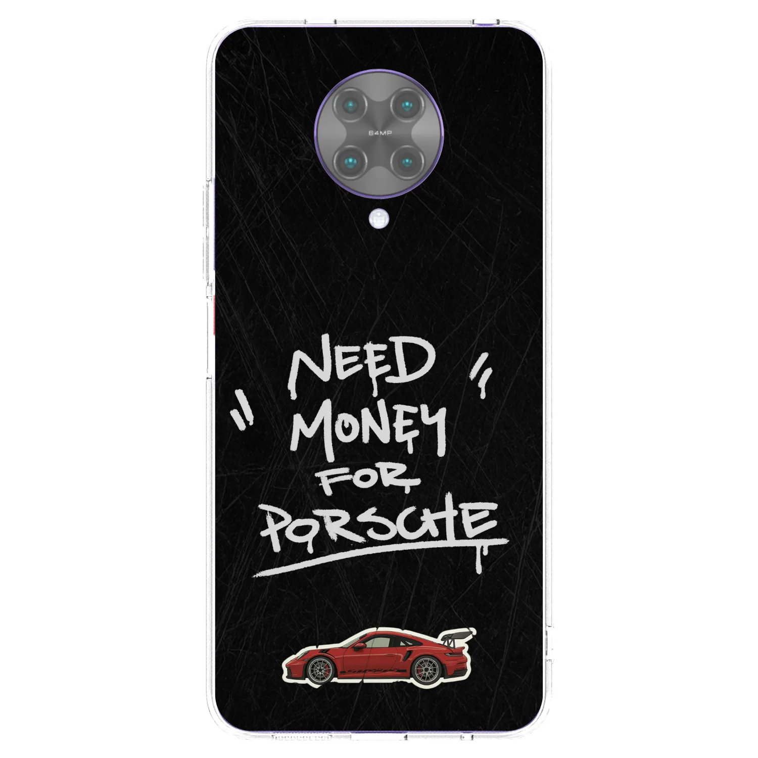 Picasee silikonowe przeźroczyste etui na Xiaomi Poco F2 Pro - Dark Racer