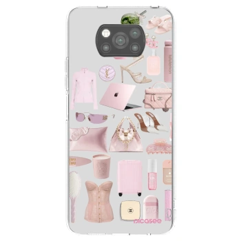 Picasee silikonowe czarne etui na Xiaomi Poco X3 - Glam Babe
