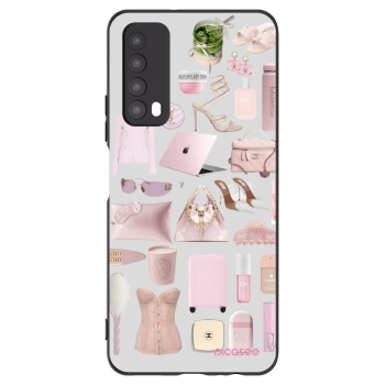 Picasee silikonowe czarne etui na Huawei P Smart 2021 - Glam Babe