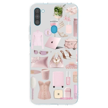 Picasee silikonowe przeźroczyste etui na Samsung Galaxy M11 - Glam Babe