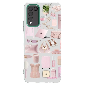 Picasee silikonowe przeźroczyste etui na Honor 10X Lite - Glam Babe
