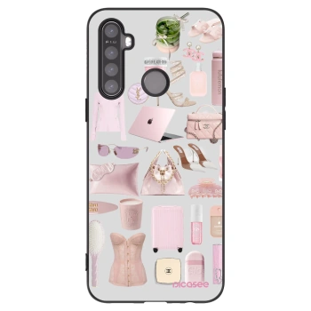 Picasee silikonowe czarne etui na Realme 5 - Glam Babe