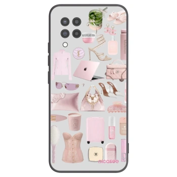Picasee silikonowe czarne etui na Samsung Galaxy A42 A426B - Glam Babe