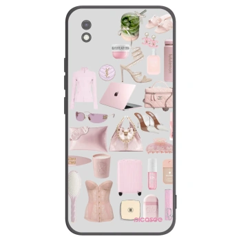 Picasee silikonowe czarne etui na Xiaomi Redmi 9AT - Glam Babe