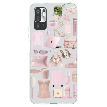 Picasee silikonowe przeźroczyste etui na Xiaomi Redmi Note 10 5G - Glam Babe