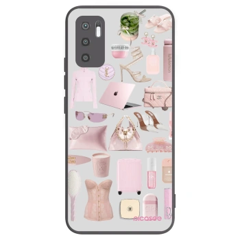 Picasee silikonowe czarne etui na Xiaomi Redmi Note 10 5G - Glam Babe