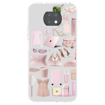 Picasee silikonowe przeźroczyste etui na Xiaomi Redmi Note 9T - Glam Babe