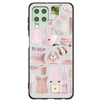 Picasee silikonowe czarne etui na Samsung Galaxy A22 A225F 4G - Glam Babe