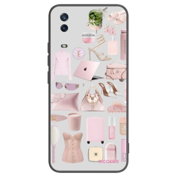 Picasee silikonowe czarne etui na Vivo Y11s - Glam Babe