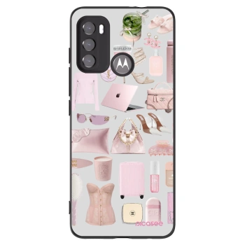 Picasee silikonowe czarne etui na Motorola Moto G60 - Glam Babe