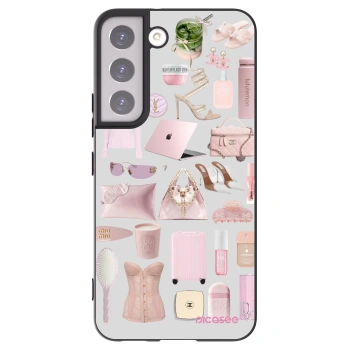 Picasee silikonowe czarne etui na Samsung Galaxy S22 5G - Glam Babe