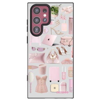 Picasee silikonowe czarne etui na Samsung Galaxy S22 Ultra 5G - Glam Babe
