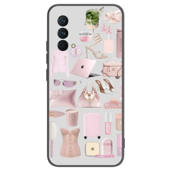 Picasee silikonowe czarne etui na Realme GT Master Edition 5G - Glam Babe