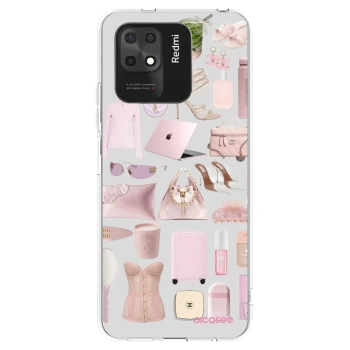 Picasee silikonowe przeźroczyste etui na Xiaomi Redmi 10C - Glam Babe