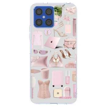 Picasee silikonowe przeźroczyste etui na Honor X8 4G - Glam Babe