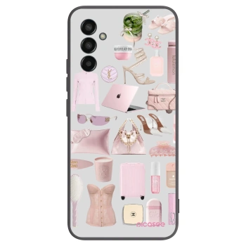 Picasee silikonowe czarne etui na Samsung Galaxy M13 M135F - Glam Babe