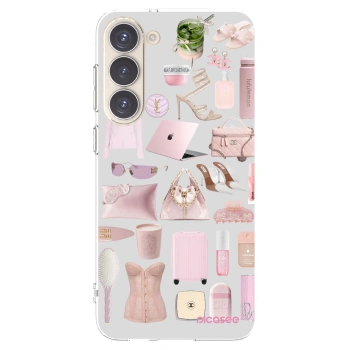 Picasee silikonowe przeźroczyste etui na Samsung Galaxy S23+ 5G - Glam Babe