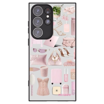 Picasee silikonowe czarne etui na Samsung Galaxy S23 Ultra 5G - Glam Babe